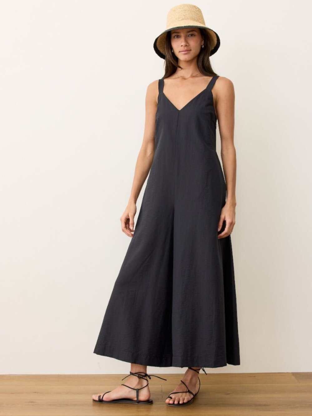 Marine Layer Cari Black Belted Tencel Jumpsuit NEW NWT $168 MSRP